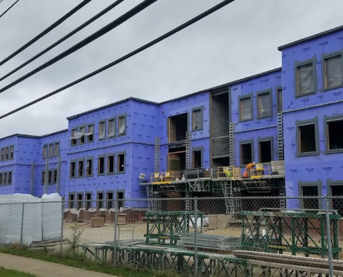 Euclid High School and Middle School building construction