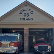 Exterior view of Poland fire station