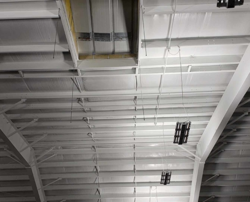 Ceiling of Youngstown State Tennis Center